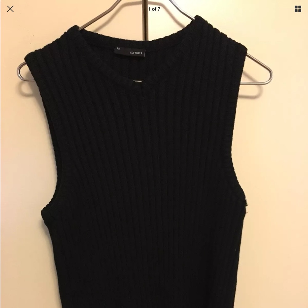 CONWELL SWEATER VEST BLACK